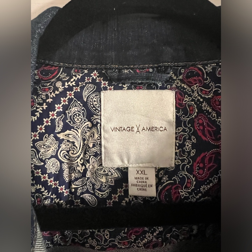 Vintage America Blue Denim Jacket - Picture 3 of 3